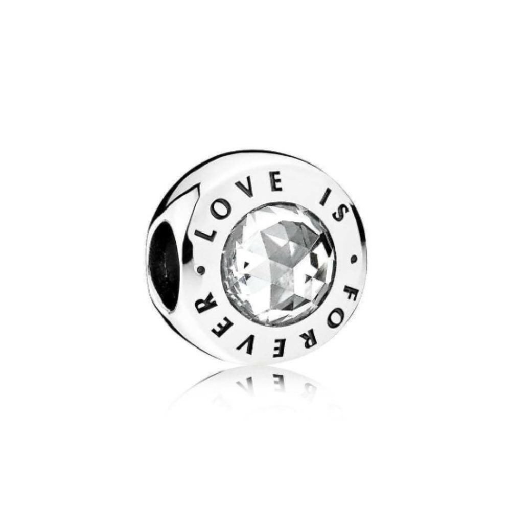 Love is Forever Silver 925 Clear Star Charm